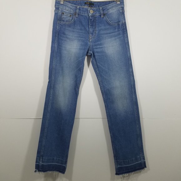 Maje Distressed Ankle Jeans Size 38 - Picture 2 of 8